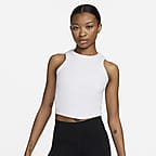 ★★Nike★★ One Fitted Dry Fit Short Sleeve Crop Top W Whit Women's Nike One Dri-FIT Short Sleeve Crop Top – Box Basics
